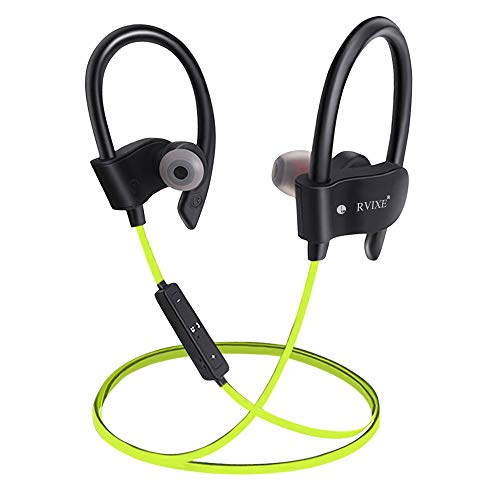 Wireless Bluetooth Earbuds Headphones Waterproof in Ear Flexible Earphone with EarPlug Noise Cancelling Sport Headsets Compatible with iPhone iPad Android Smart Bluetooth Device - Yellow