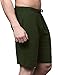 GYS Men's Bamboo Viscose Pajama Shorts Soft Lightweight Knit Sleepwear Shorts with Pockets, Army Green, Large