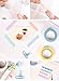 Colorful Washi Tapes Set - 36 Rolls of 1cm/0.4 inch Width and 10 Feet Length, Assorted Pure Colors for DIY Planner, Crafts, Scrapbooking, Decoration and Gift Wrapping - 3 Width Options Available