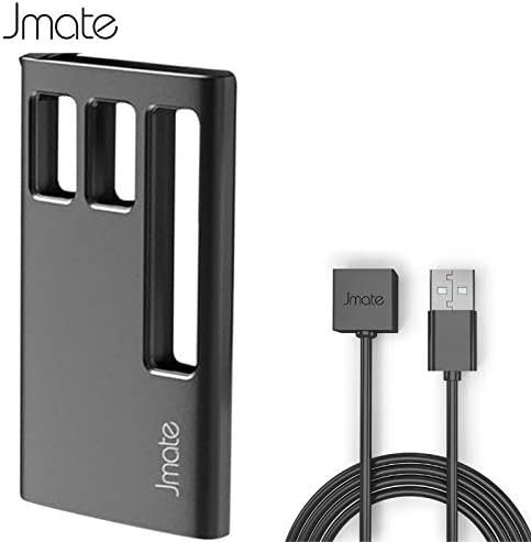Black Jmate PCC Carrying Case Charger with Magnetic USB Charging Cable Compatible with J UUL (Case & USB Only, No Device Included)