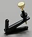 One Set of 4: Viola Fine Tuners, Black Metal Base,golden Screw
