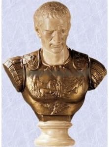 Roman Julius caesar armor statue bust replica sculpture (Digital Angel Decor)