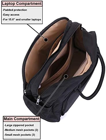 Lily & Drew Carry On Weekender Overnight Travel Shoulder Bag for 15.6 Inch Laptop Computers for Women 4 Lily & Drew Carry On Weekender Overnight Travel Shoulder Bag for 15.6 Inch Laptop Computers for Women