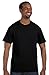 Hanes Ultimate Tagless Double-Needle Crewneck T-Shirt, Black, Large