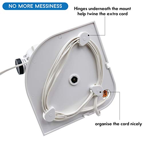 image for Baby Camera Shelf (White) - Baby Monitor Camera Wall Mount for Infant 