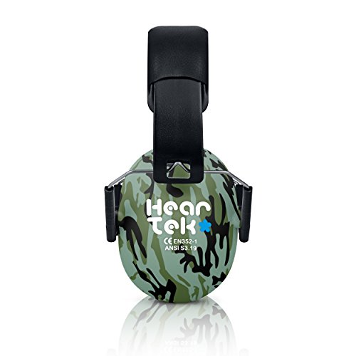 HearTek Kids Earmuffs Hearing Protection with Travel Bag- Junior Ear Defenders For Children, Padded Baby Ear Protection, Infants, Small Adults, Women - Adjustable Protector Noise Reduction Ear Muffs - Thumbnail 3