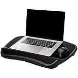 AmazonBasics XL Laptop Lap Desk Tray with Cushion, Fits up to 17.3 Inch Laptops