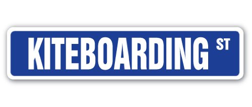 KITEBOARDING Street Sign kiteboard kite surfer surf