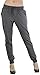ToBeInStyle Women's Solid Print French Terry Jogger Pants - Charcoal - Medium