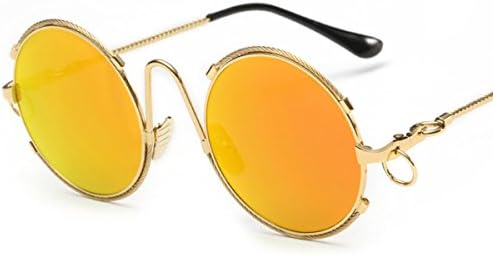 Heartisan Round Flash Mirror Personalized Rings Full Frame Sunglasses C3