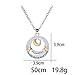 ShungHO Sterling Silver I Love You To The Moon and Back Heart Pendant Necklace