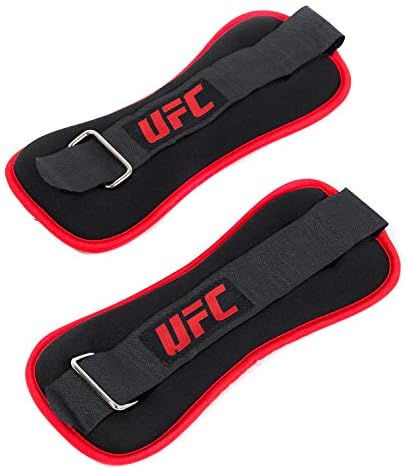 UFC Ankle Wrist Weight(1 Pair) with Adjustable Straps for Power Training Workout Exercise 5lb (2.5lb Each)