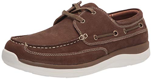 Propét Men's Pomeroy Boat Shoes, Timber, 16 Wide US