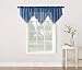 No. 918 Erica Crushed Voile Ascot Beaded Sheer Rod Pocket Curtain Valance