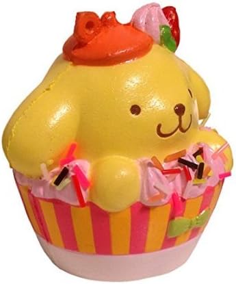 New Rare Nic Sanrio Licensed Pom Pom Purin Mascot Squishy White Cupcake