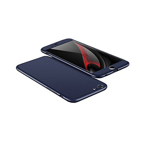 for iPhone 7 Plus 8 Plus Case, 3 in 1 PC Hard 360 Degree Full-Body Protective Anti-Scratch Hybrid Shockproof Back Cover,