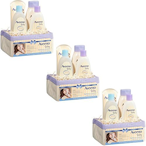 Aveeno Baby Daily Bath Time Solutions Gift Set To Prevent Dry Skin (3 Gift Set)