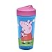 Zak Designs Toddleriffic Peppa Pig 8.7oz Sippy Cup for Toddlers - Patented PerfectFlo Adjustable Flow Valve and Leak-Proof Design, Peppa Pig