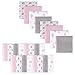 Viviland Baby Washcloths, 24Pack Baby Towels for Newborn, Baby Girl Wash Cloths, and Infant Bath Face Washcloths Soft Absorbent, Gentle on Sensitive Skin Body, 9x9 Pink Elephant