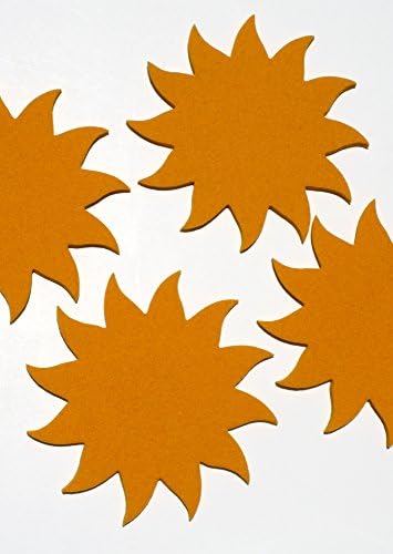 Sun Drink Coasters in 5mm Thick Virgin Merino Woo Felt