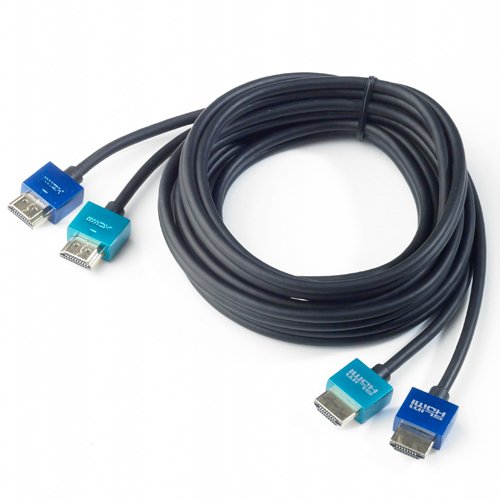 SlimHDMI 2.5m Twin-Twin Cable, The World's Slimmest HDMI Lead? (Gold Plated, 1080p, 3D, High Speed, ARC)