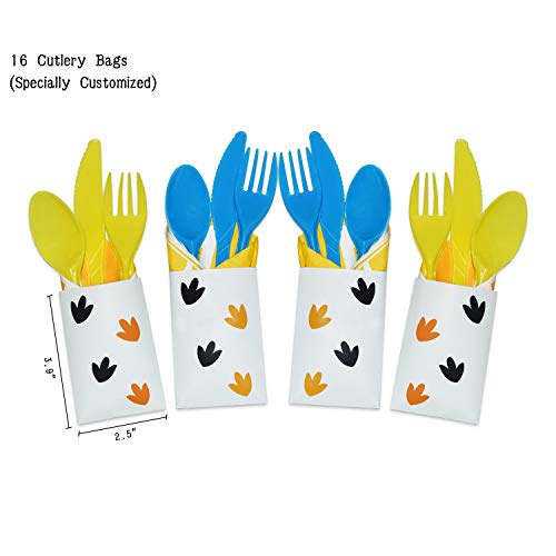 WERNNSAI Dinosaurier Geschirr Set - Partyzubehör für Jungs Kinder Geburtstag Baby Shower EnthältTischdecke Servietten… – Bild 6