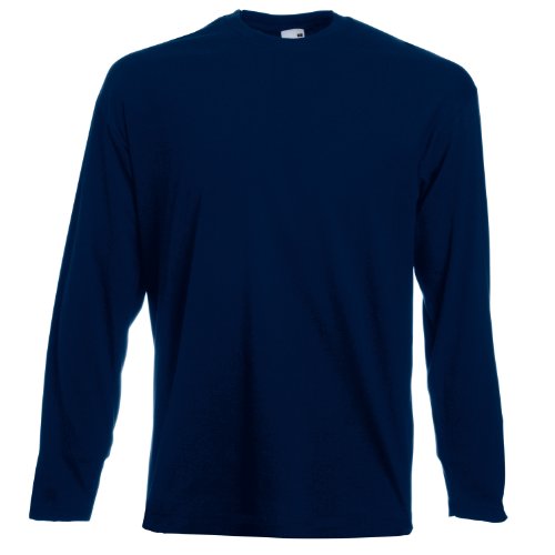 Camiseta de manga larga Valueweight de Fruit of the Loom Deep Navy S