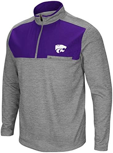カンザス州立大学ワイルドキャッツ Ncaa Curl Route メンズ1 4ジップフリースジャケット Adabnama Com