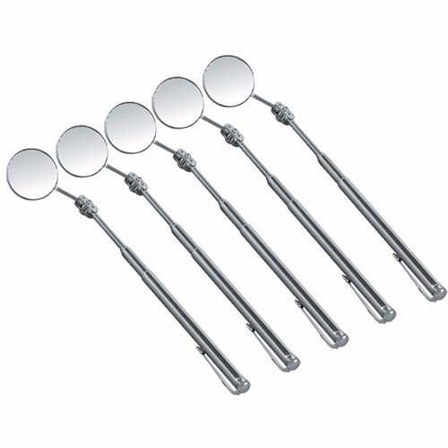 Wideskall Retractable Telescopic Inspection Flexible Mirror Round