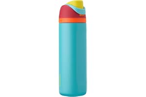 Owala FreeSip Insulated Stainless Steel Water Bottle with Straw, BPA-Free Sports Water Bottle, Great for Travel, 24 Oz, Summe