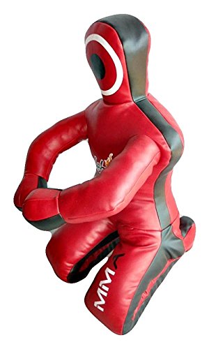 Celebrita MMA Judo Punching Bag Grappling Dummy unfilled - Sitting Position hands front MMA382 Leather - Red 70" Up to 55kg/121 lb - Thumbnail 3