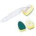 Kitchen Cleaning Brush Scrubber Washing Dish With Refill Liquid Soap Dispenser Dishwash handle And Clean sponge replacement core (1x cleaning brush)