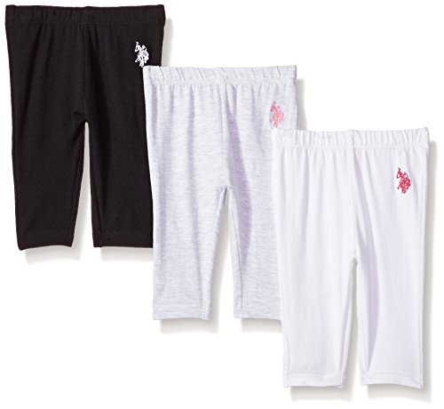 U.S. Polo Assn. Baby Girls' 3 Pack Jersey Spandex Legging Pant, Medium Pink, 6/9 Months U.S. Polo Assn. Baby Girls' 3 Pack Jersey Spandex Legging Pant, Medium Pink, 6/9 Months
