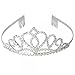 USA Seller Follsy Peach Heart Flower Shape Tiara Crown Headband Comb Pin Shining Rhinestone Wedding Bridal Bride Party Birthday Tiaras