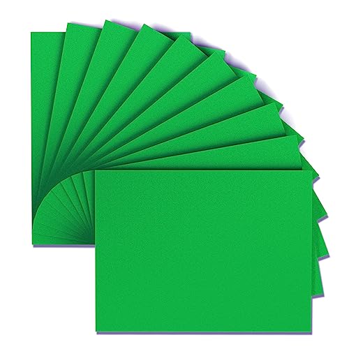 MEARCOOH Green Foam Sheets Crafts 9x12 Inch 2mm Eva Color Craft Foam Paper for Crafts Project Preschoolers Classroom Scrapbooking DIY Cosplay(10 Sheets)