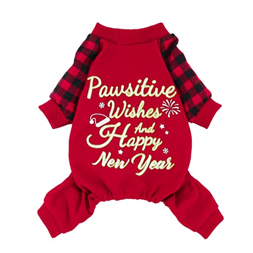 Fitwarm Dog Christmas Outfit, Pawsitive Wishes and Happy New Year