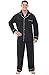 Alexander Del Rossa Mens Cotton Pajamas, Long Woven Pj Set, 2XL Black (A0714BLK2X)
