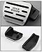 Jaronx No Drill Gas Brake Pedal Covers Compatible with Jeep Renegade/Compass, Aluminum Alloy Anti-Slip Metal Pedals Brake Pedal Pads (Compatible with:Jeep Renegade 2015-2021 and Compass 2017-2021)