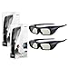 2X New Original Black Sony TDG-BR250 Active Shutter 3D Glasses for Bravia HDTV