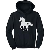 Tstars Just a Girl Who Loves Horses Hoodie for Girls Youth Equestrian Hoodies Gift Horseback Riding and Fans