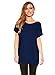 Women's Tunic Top Long Length with Loose Fit, Short Kimono Sleeve, By Red Hanger