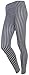 Simplicity Black & White Striped Ankle Length Footless Leggings