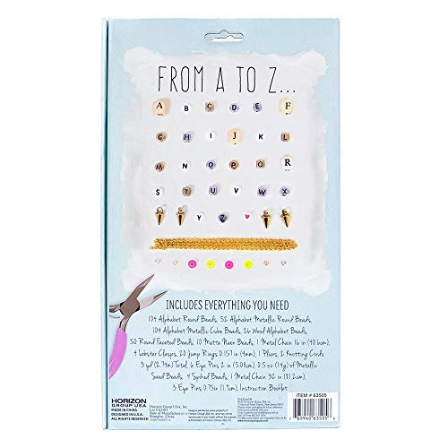 STMT DIY Alphabet Jewelry Set, Design 10 Premium Personalized VSCO Girl