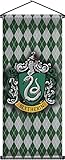 Nordic Souvenirs Harry Potter Style Banner - Slytherin Flag 43in x 16in Wall Scroll - Ready to Hang - Perfect Barware Man Cave Gift - Unique HP Collectible Accessories