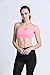 RUNNING GIRL One Shoulder Sports Bra Workout Yoga Bra Sexy Cute Medium Support(2030 Pink,L)