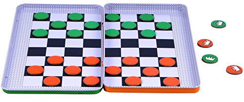 Magnetic Travel Checkers Game - Car Games , Airplane Games and Quiet Games