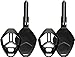 KeylessOption Keyless Entry Remote Key Fob Shell Case Replacement Blade Uncut Fix (Pack of 2)