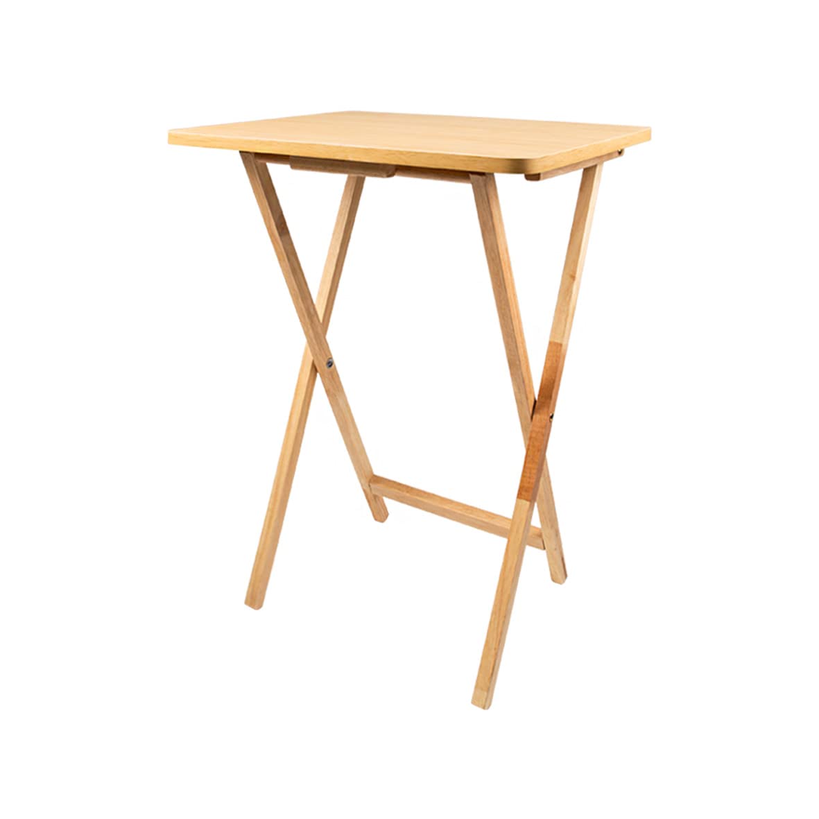 Anika 62090 Folding TV Table, Natural Wood, 38.5 x 48.5 x 65cm
