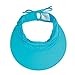 Wallaroo Women’s Aqua Sun Visor (Turquoise) – Packable, Adjustable Fit, Medium Size, UV Protection, Water-Friendly, Breathable, Lightweight Visor for Beach, Poolside, Hiking, and Outdoor Activities