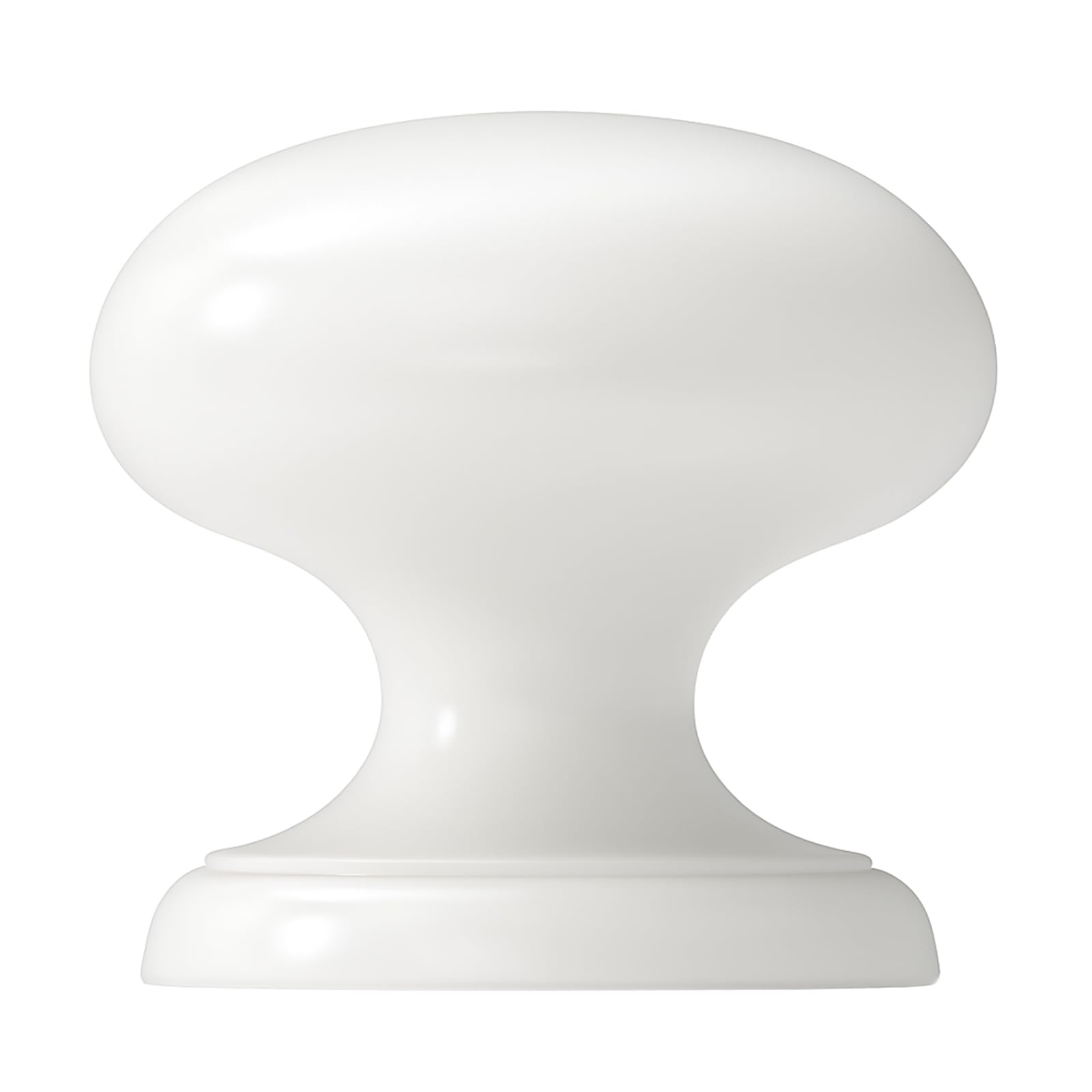 Photo 1 of trust4care 4-Pack 1-1/2 Inch White Closet Knobs for Black Bifold Door with Wide Base, Round Kitchen Cabinet Wardrobe Bi-fold Dresser Dummy Pull knobs, Furniture Drawer Handles Doorknobs